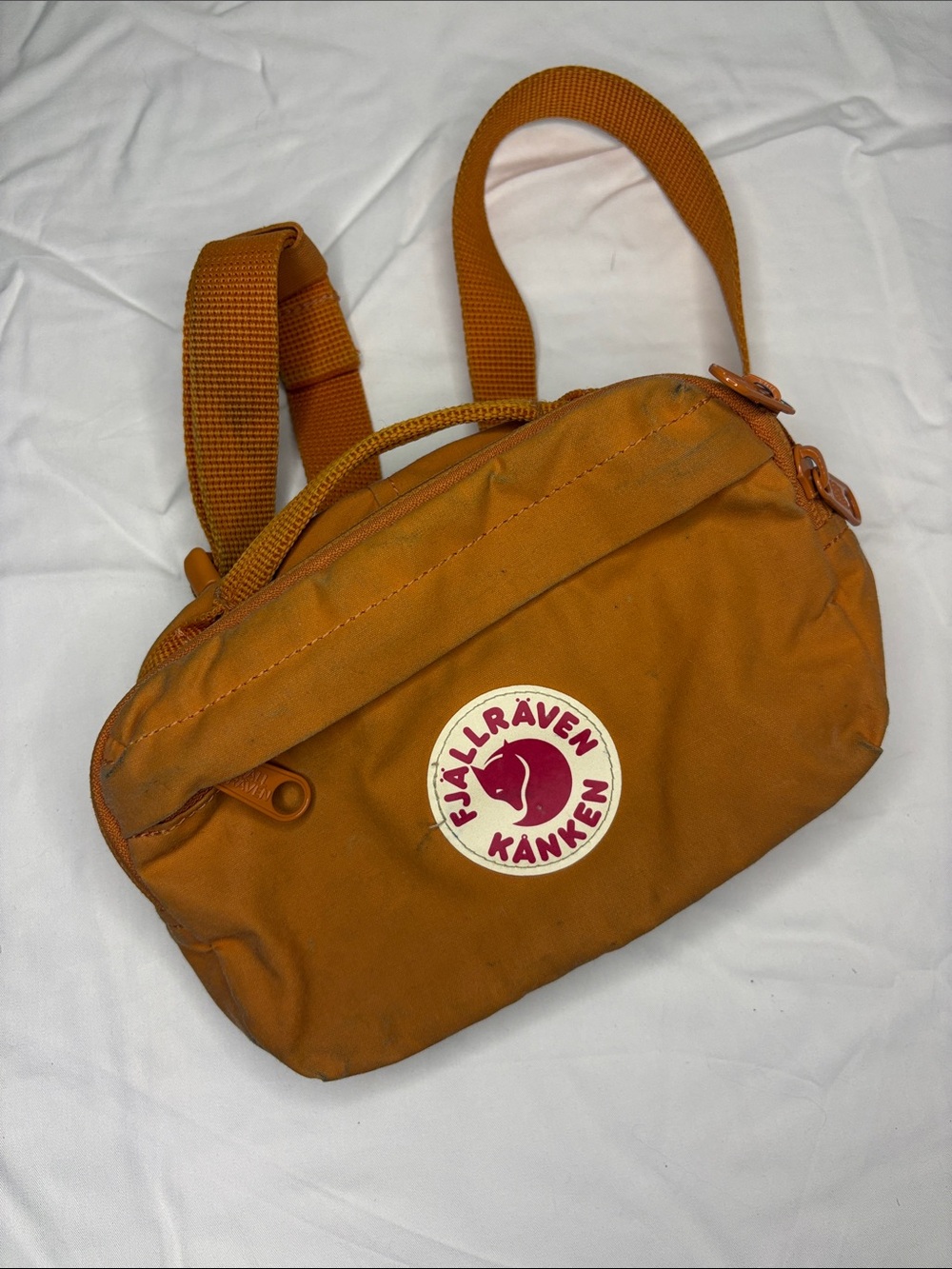 Fjallraven Kånken hip pack — spicy orange